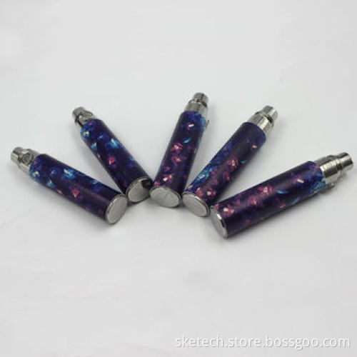 EGO colorful E-cigarette battery with various designs, adjustable voltage battery fashion design